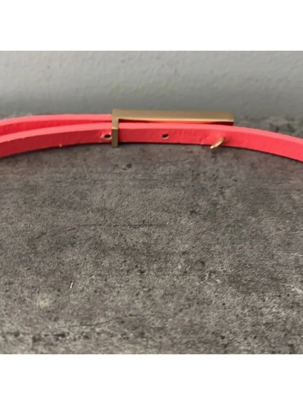 Pink Belt with Gold Clasp